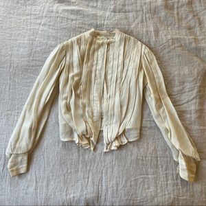 Vintage Silk Button Up Blouse